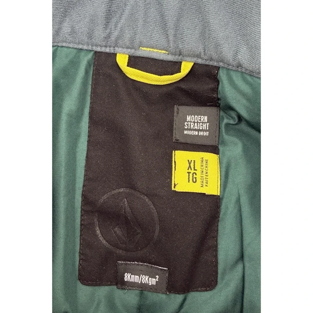 Volcom Nova Ins Highlighter Yellow Snowboard Pants Youth XL Insulated Ski Modern